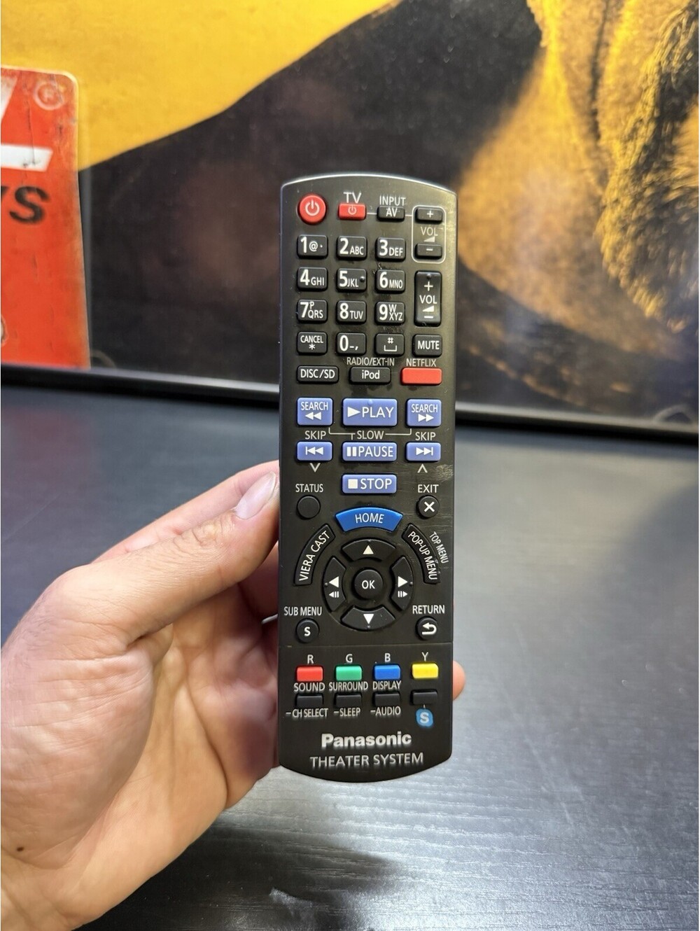 Genuine Panasonic Theater System Remote Control VIERA Cast Netflix iPod OEM